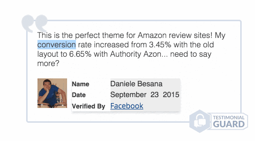 Just one of the glowing testimonials AA has.